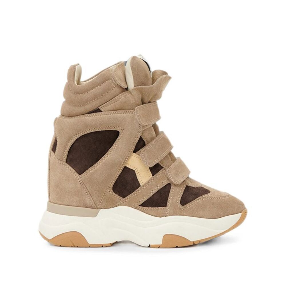 Isabel Marant Women Balskee High-Top Wedge Suede Sneakers